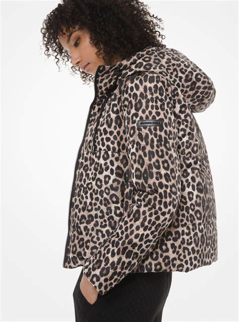 michael kors leopard denim jacket